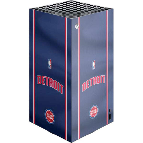 NBA Detroit Pistons Jersey XBox Series X Digital Edition Console Skin